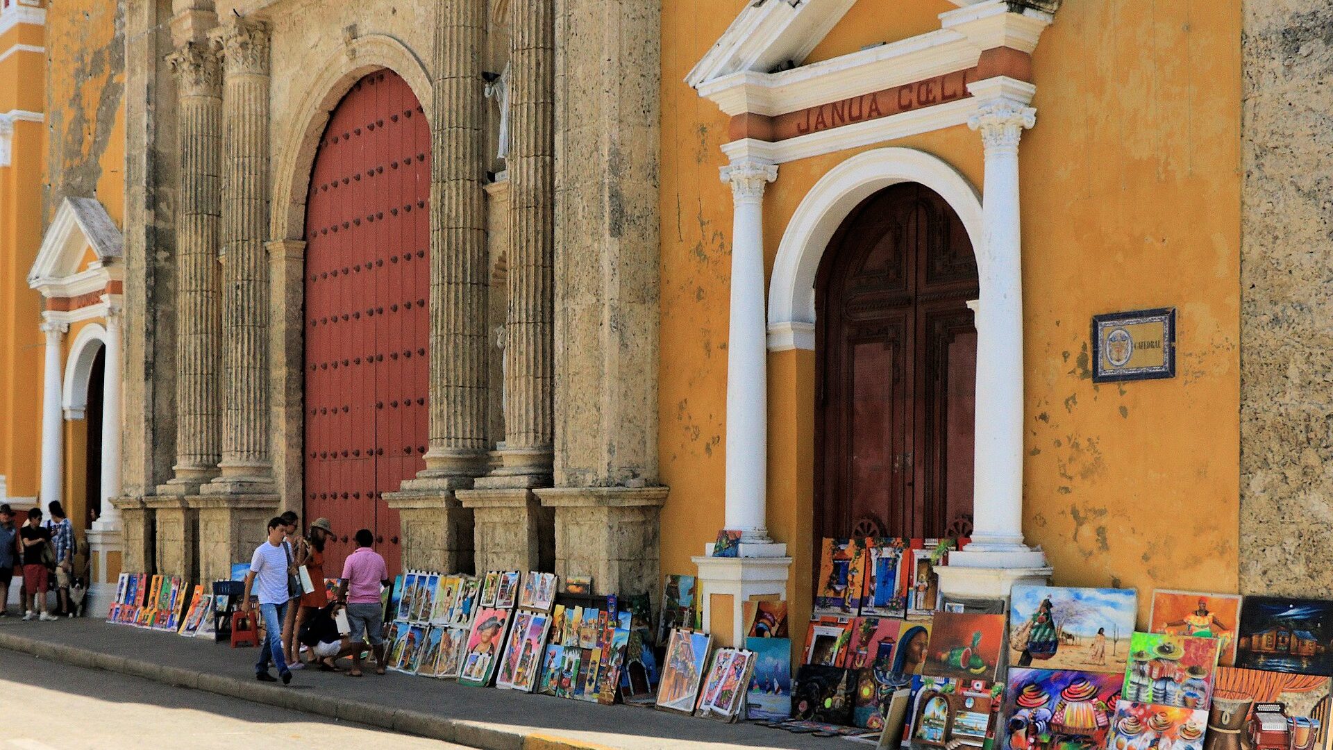 The walled old town of Cartagena, Colombia