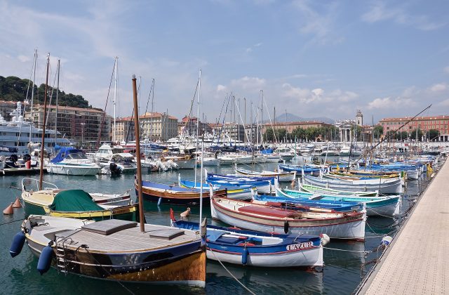 The French Riviera coastline near Nice
