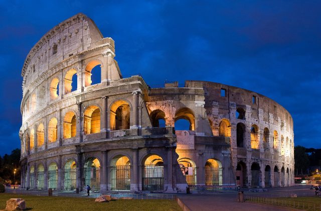 The Colosseum in Rome, Italy