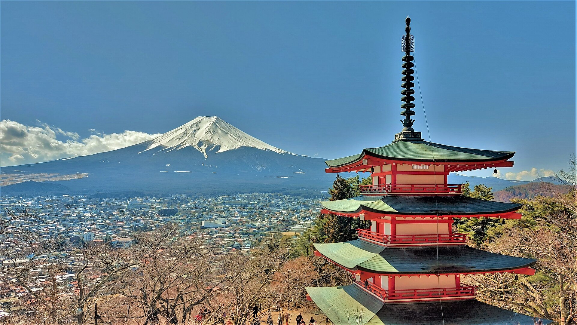 Chureito Pagoda with Mount Fuji, Japan