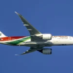 A Royal Air Maroc Boeing 787 Dreamliner in flight